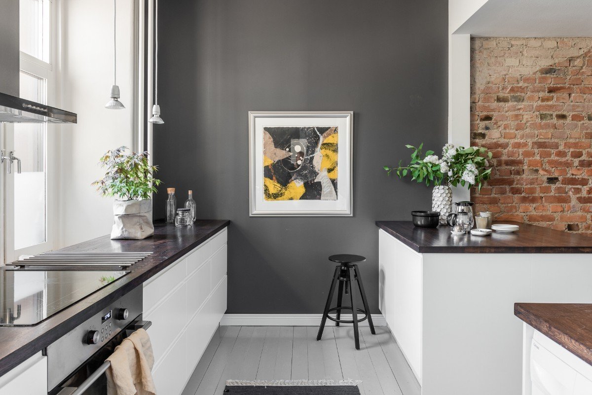 Серый пол в интерьере – много фото (на кухне, в гостиной, спальне, ванной)