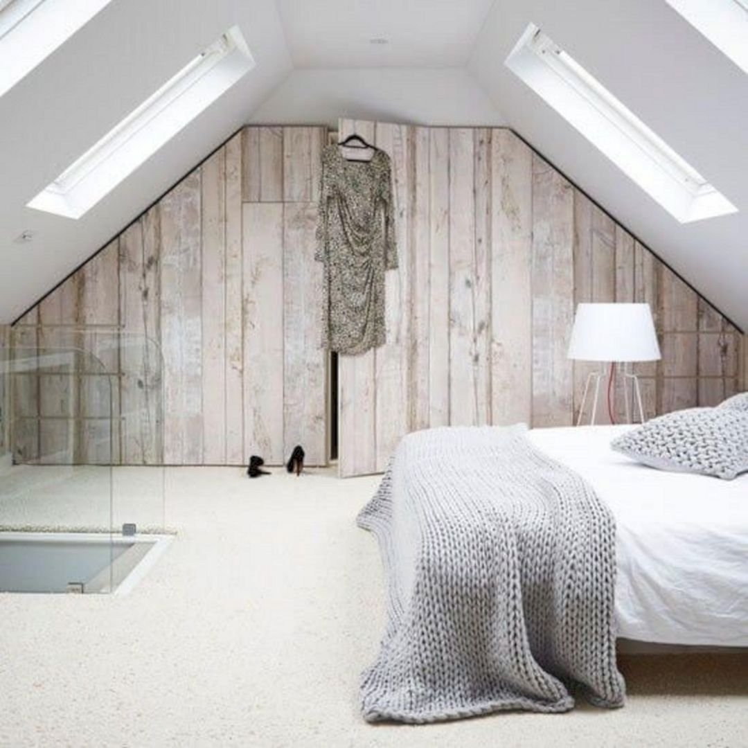 Дизайн Спальни Со Скошенным Потолком