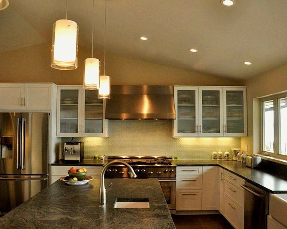 Точечные светильники на кухне: расстояние, фото примеров расположения