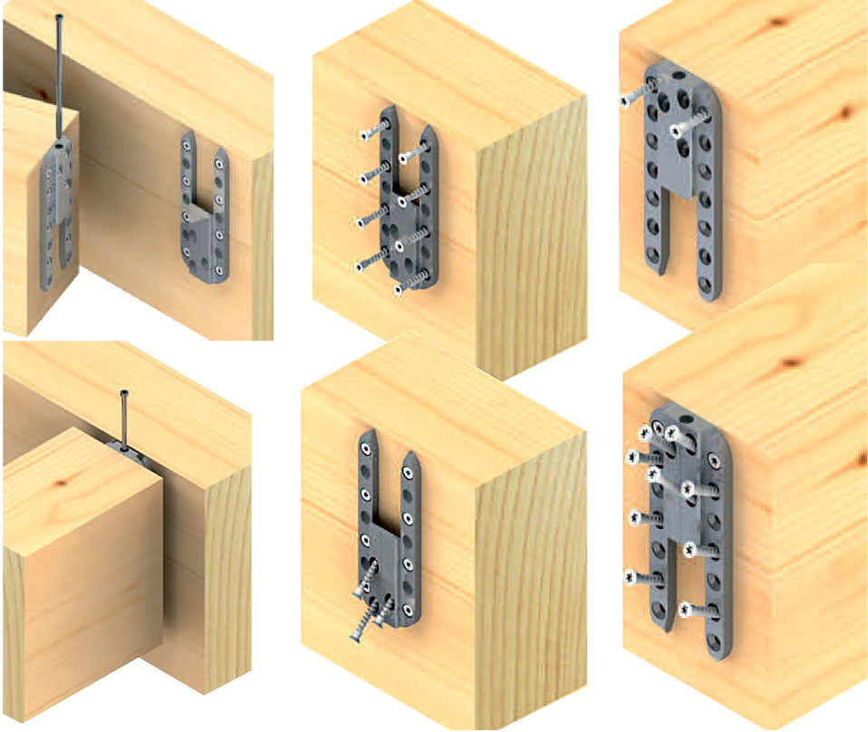 Крепеж для деревянных конструкций: перфорированные пластины, монтажные уголки, потайные элементы