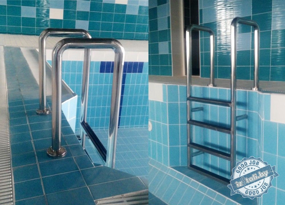 Изготовление лестницы для бассейна своими руками: разновидности и способы сборки