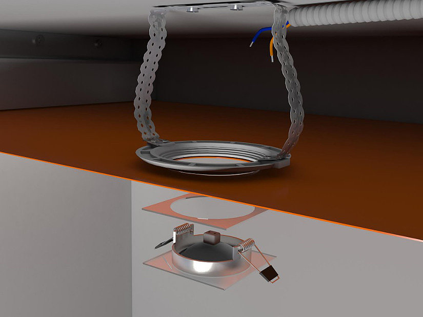 Светодиодная лента под натяжным потолком: как крепить, пошаговая инструкция по монтажу