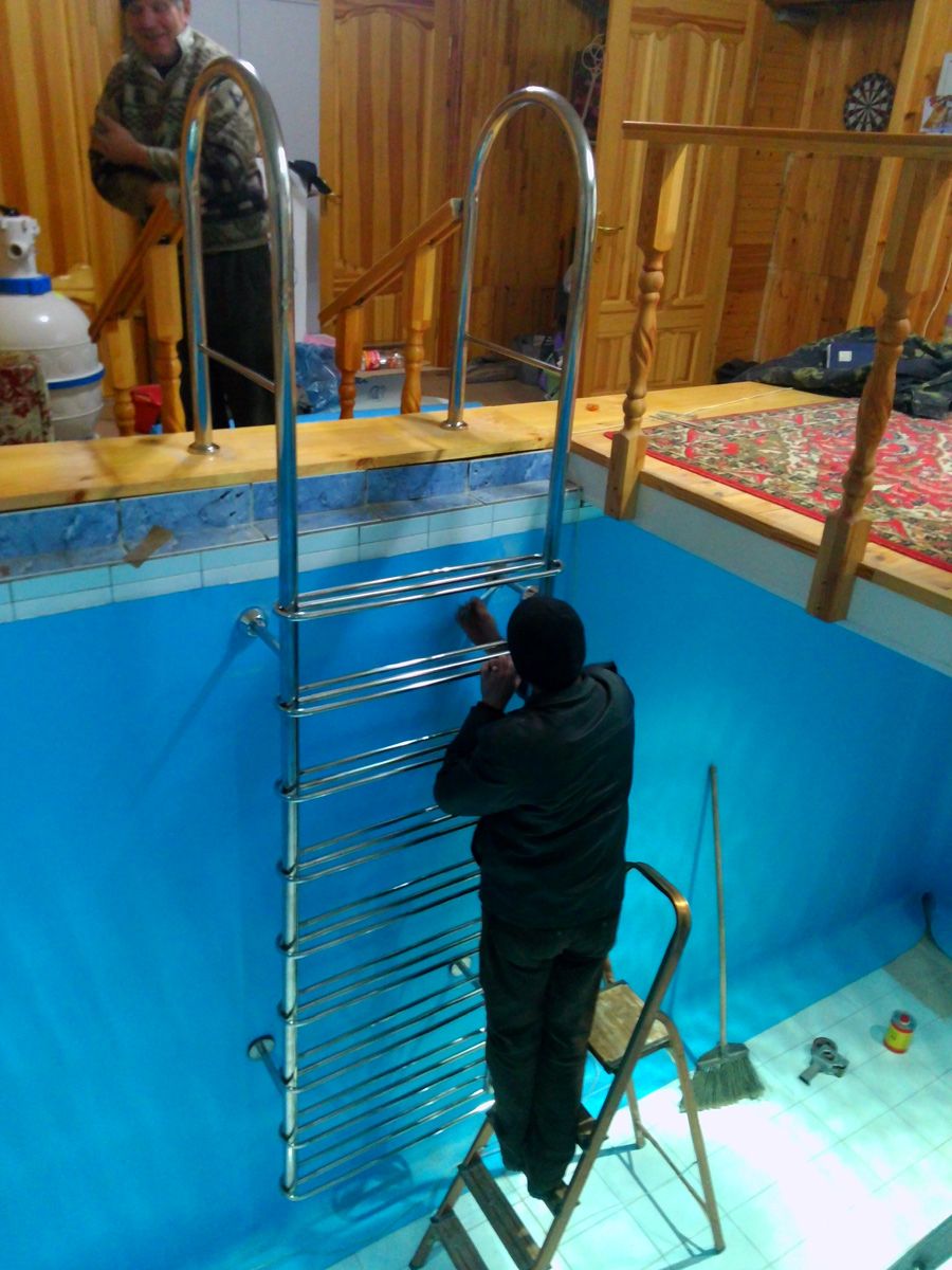 Лестница для бассейна из полипропиленовых труб. лестница для бассейна своими руками чертеж