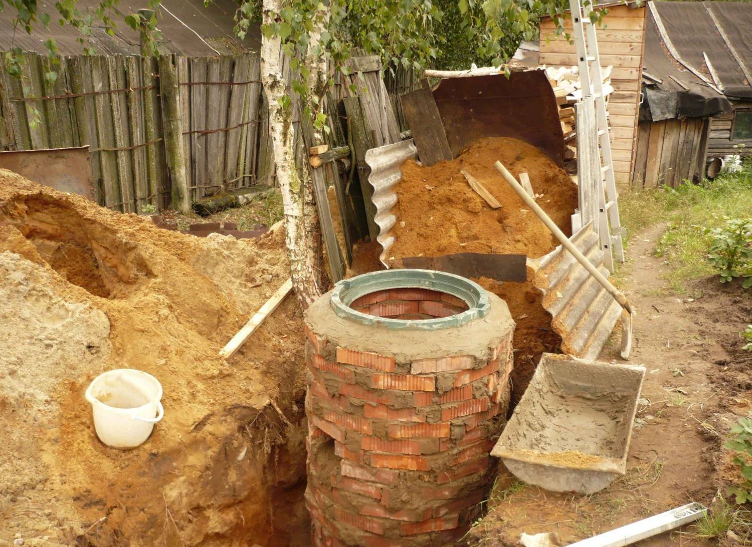 Онлайн расчет выгребной ямы из кирпича для канализации в частном доме