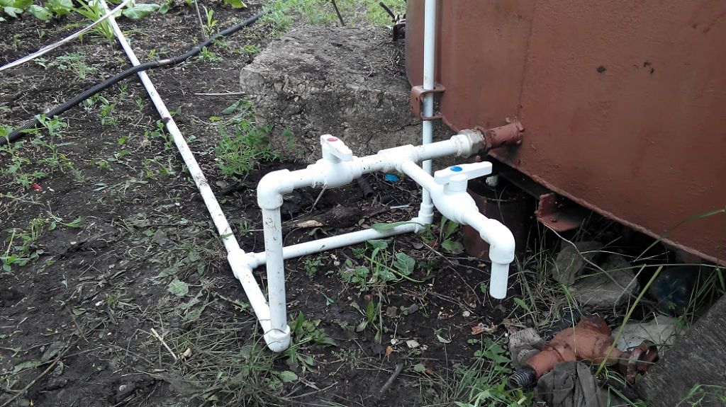 Дачный водопровод из пластиковых труб, и как его применить для полива на даче