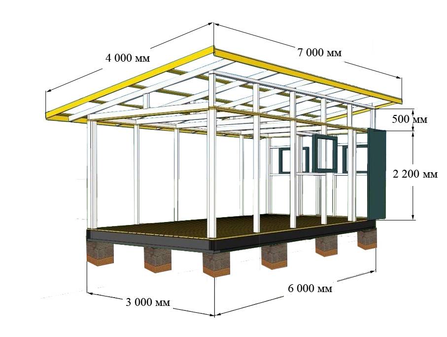 Каркасный сарай с односкатной крышей: как построить на даче своими руками? пошаговая инструкция по возведению сарая из дерева, 130 фото