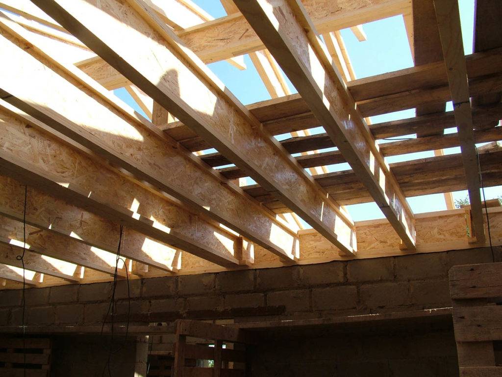 Как сделать деревянные перекрытия в доме из газобетона между этажами: гидроизоляция, установка, опирание балок