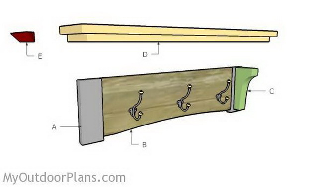Вешалка в баню своими руками: чертежи деревянных вешалок, как сделать из дерева крючки