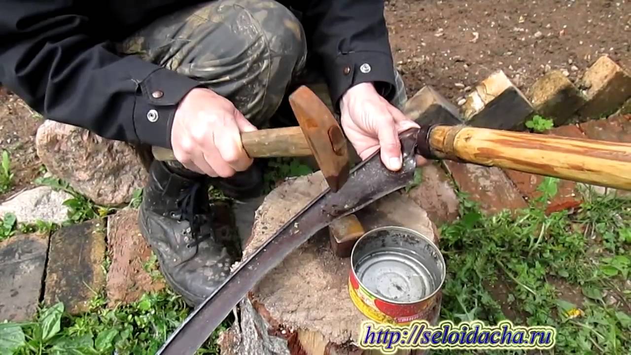 Коса литовка - инструмент для скашивания трав и злаков. экопарк  z