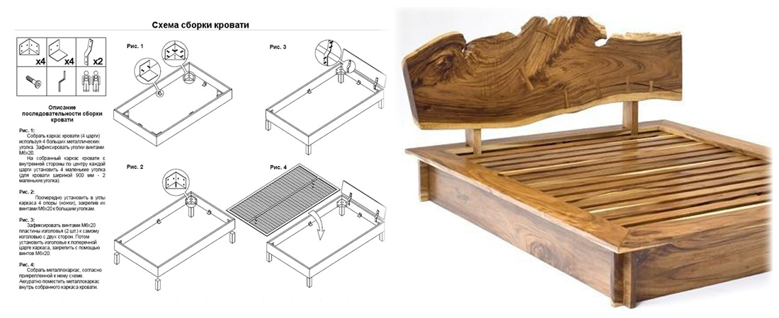 Кровать деревянная своими руками чертежи и схемы