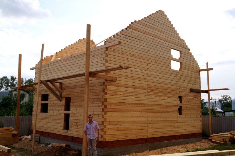 Дом из бруса своими руками: пошаговое строительство