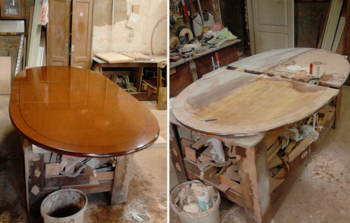 Как восстановить старый деревянный стол