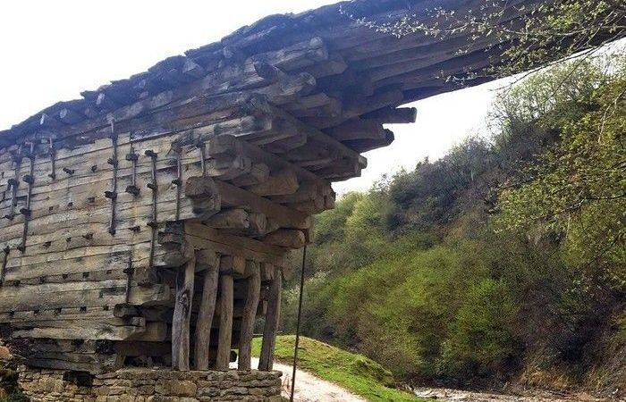 Удивительный 200-летний мост в дагестане, построенный без единого гвоздя - zefirka