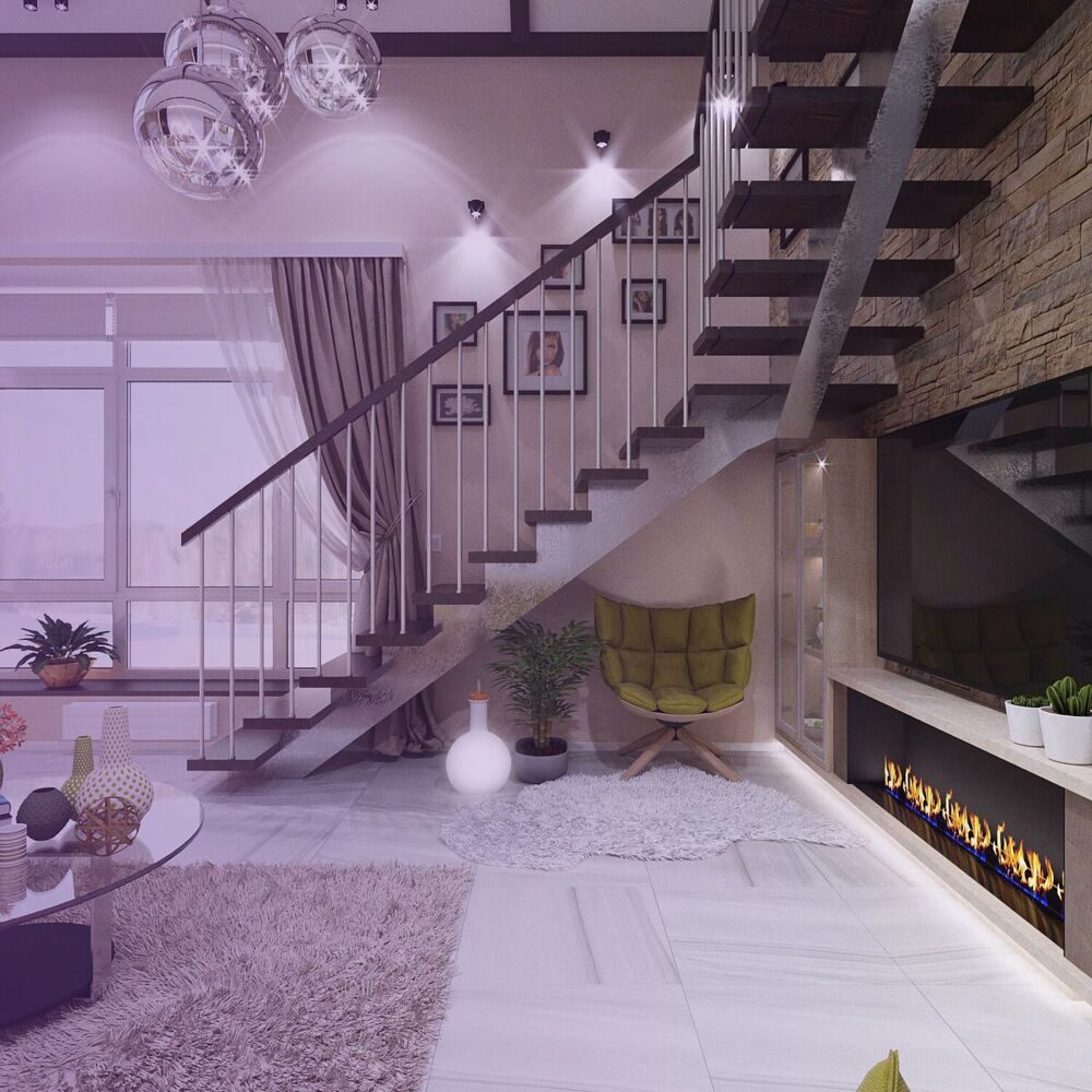 15 идей использования пространства под лестницей в доме на 2 этаж