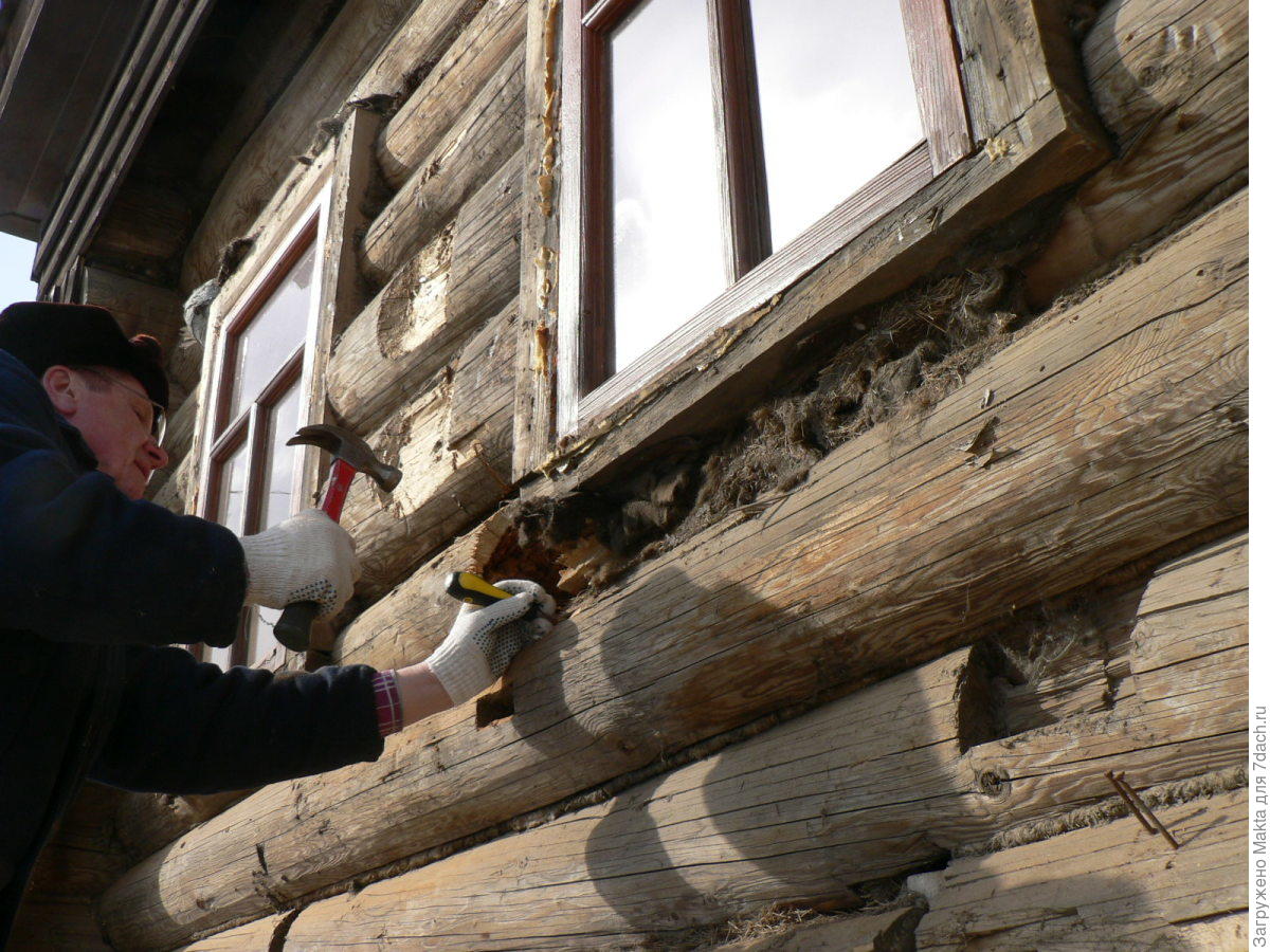 Ремонт деревянного дома своими руками и материалы