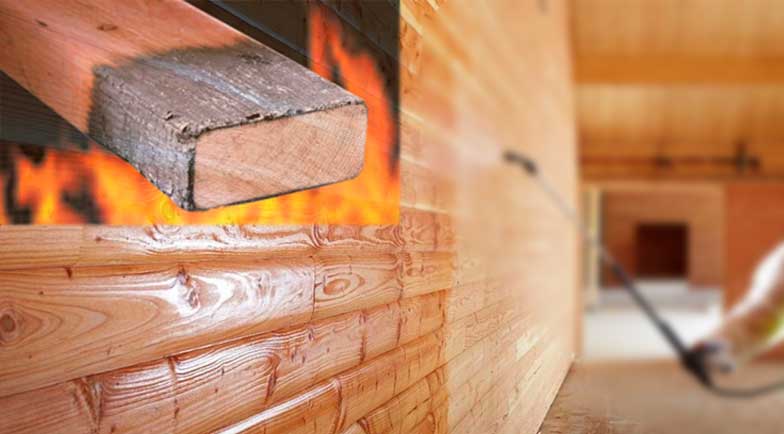 Огнезащита деревянных конструкций: антипирены и другие составы для обработки дерева, периодичность пропитки и группы эффективности