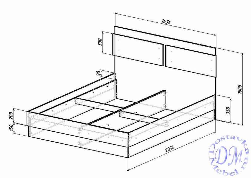 Кровать своими руками 1600х2000 чертежи