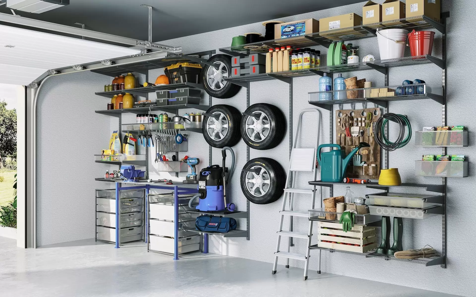 Гараж не только убежище для хранения вашего автомобиля, но и многофункциональный центр для хранения множества вещей