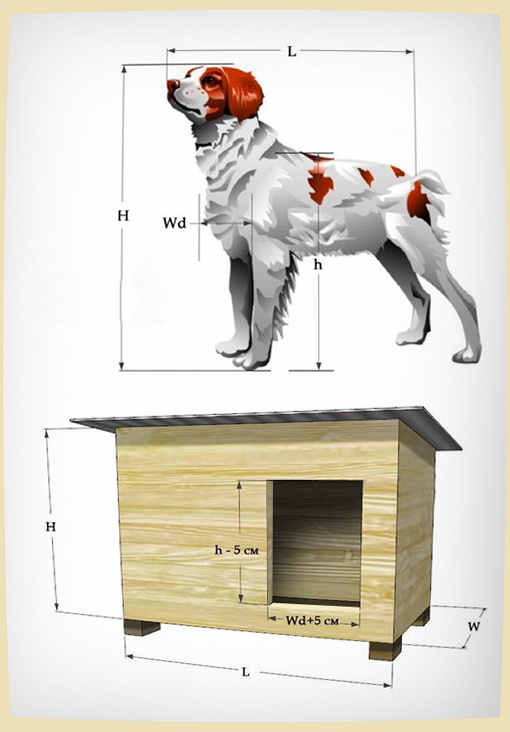 Домик для собаки своими руками: выбор материала и особенности конструкции